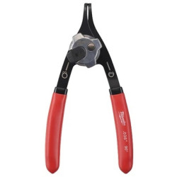 PINZA A BECCO SEMI CURVO 18° PER ANELLI ELASTICI EST/INT 038'' 18° MILWAUKEE