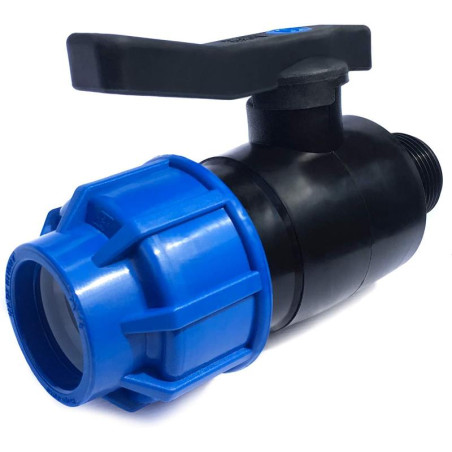 VALVOLA A SFERA A LEVA F 25X3/4 IN POLIETILENE