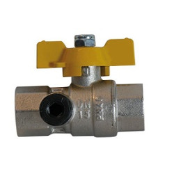 VALVOLA GAS C/ATT. MANOMETRO 3/4 FF A FA