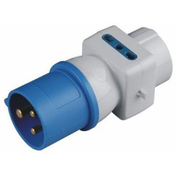 ADATTATORE CEE CIV/IND 2X16A+T PRESE SC