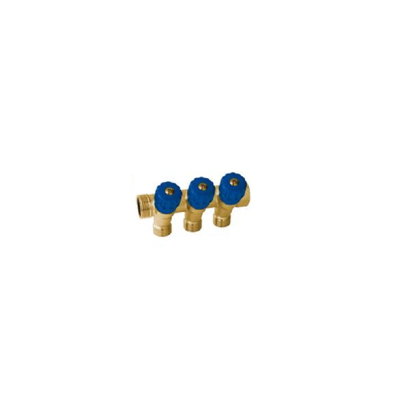 COLLETTORE 3/4X1/2X16 3 VIE BLU C/RACCORDI   A
