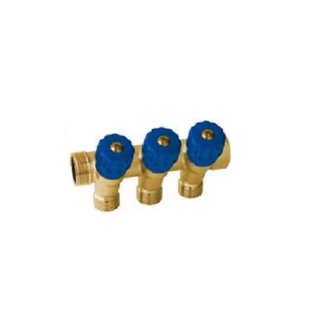 COLLETTORE 3/4X1/2X16 3 VIE BLU C/RACCORDI   A