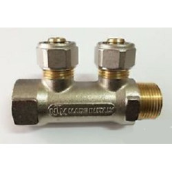 COLLETTORE 2 VIE 3/4X16 INT.40 35020034N  CON RACCORDI