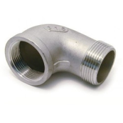 GOMITO 1/4 MF INOX 316 FILETTATO