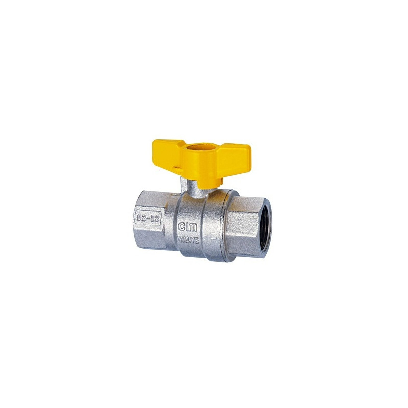VALVOLA GAS 1 F.F. LEVA A FARFALLA