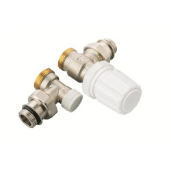 VALVOLA + DETENTORE  3/8 X16 A SQUADRA S/OGIVA E DADO
