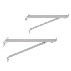 STAFFA REGGI LAVATOIO A MURO L.290 mm Bianco 2 PZ
