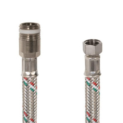 FLESSIBILE T/B 1/2 MASCHIO  3/8 FEMMINA 30CM