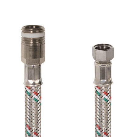 FLESSIBILE T/B 1/2 MASCHIO  3/8 FEMMINA 30CM