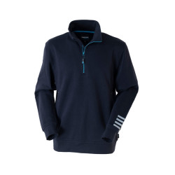 FELPA MEZZA ZIP TG. M R-STRETCH BLU 